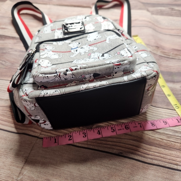 Disney Parks Loungefly Backpack 101 Dalmatians Gray Stripe - Picture 3 of 8